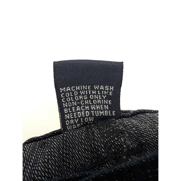 Baccini Capri Blue Jeans Sz 8P Denim Embriodered Studded Cuffed Flap Pockets - Picture 10 of 10